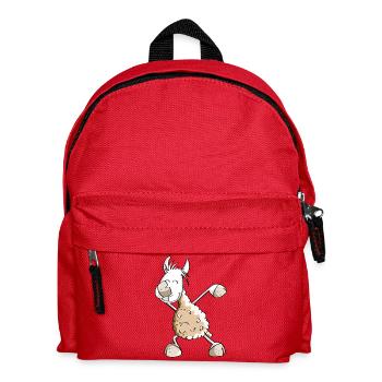 Dab Dance Lama - Dabbing Alpaca - Fun Comic - Sac à dos Enfant - rouge - Devant