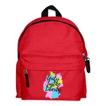 Map of Germany - Unity, Justice & Freedom 2 - Kids' Backpack - red - Front
