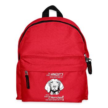 Angst vor Magyar Viszla Kurzhaar? Herrchen - Kinder Rucksack - Rot - Vorne