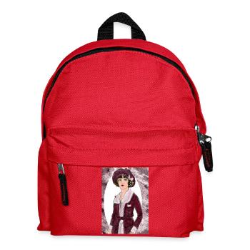 Lady Noir Portrait 2 (Rot) - Kinder Rucksack - Rot - Vorne