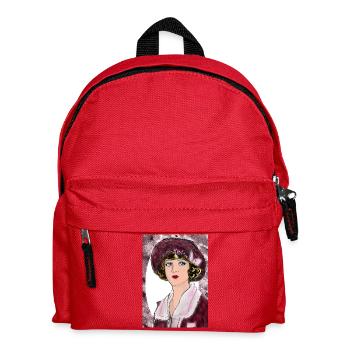 Lady Noir Portrait (Rot) - Kinder Rucksack - Rot - Vorne