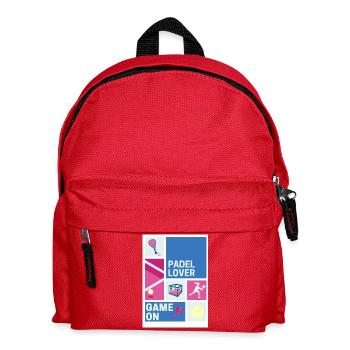 Padel-Liebhaber - Kinder Rucksack - Rot - Vorne