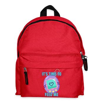 Time to feed me 90s nostalgia - Kids' Backpack - red - Front