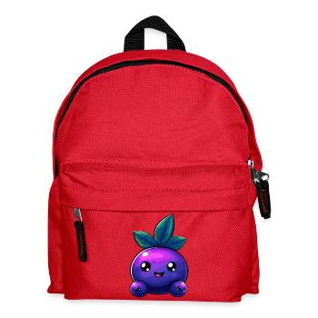 Ami aux baies de Kawaii avec des feuilles - Sac à dos Enfant - rouge - Devant