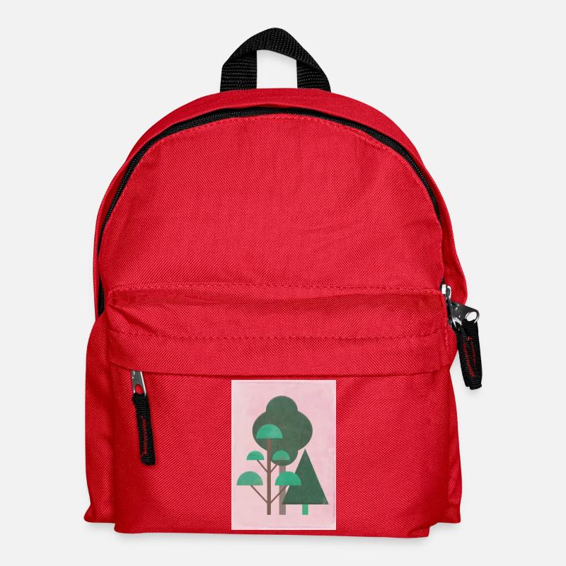 Wald - Kinder Rucksack - Rot
