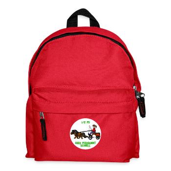 Pferdammt schnell - Kinder Rucksack - Rot - Vorne