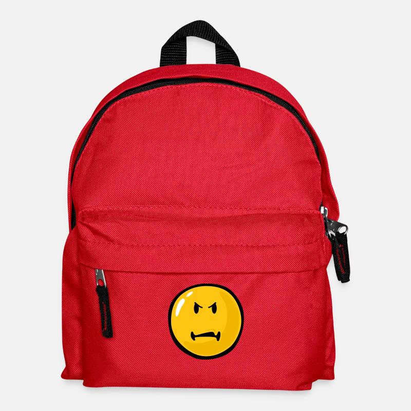 Smiley Anger Scorn - Kinder Rucksack - Rot