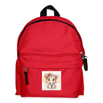 Süßer Baby Elefant – Niedliches Kinder T-Shirt - Kinder Rucksack - Rot - Vorne