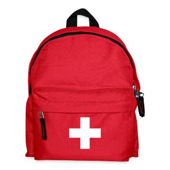 Schweiz Flagge Heimat Urlaub Geschenk - Kinder Rucksack - Rot - Vorne