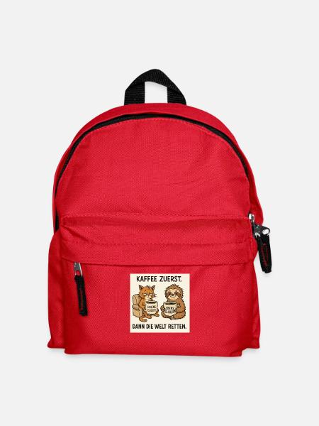 Die Welt retten - Kinder Rucksack - Rot