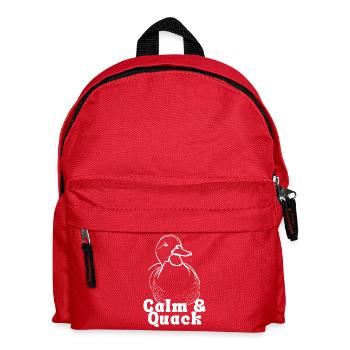 Calm and Quack - Kids' Backpack - red - Front