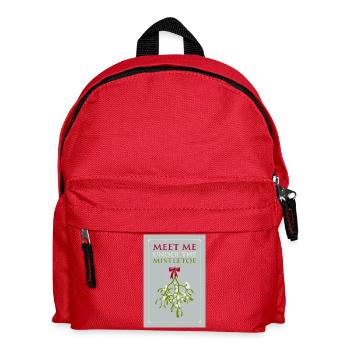 Meet Me Under the Mistletoe - Romance Christmas - Kids' Backpack - red - Front