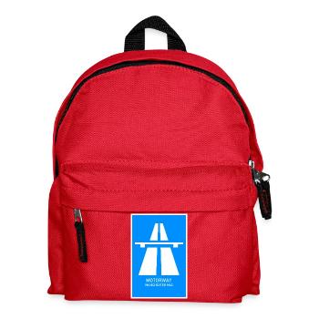 Motorway Manchester M62 Vintage Poster - Kids' Backpack - red - Front
