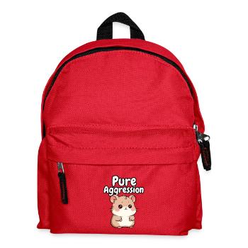Pure Aggression Hamster - Kids' Backpack - red - Front