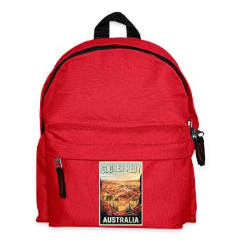 Erleben Sie Outback of Coober Pedy in Australien - Kinder Rucksack - Rot - Vorne