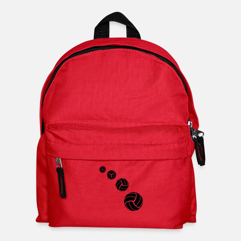 Volleyball Pattern - Kinder Rucksack - Rot