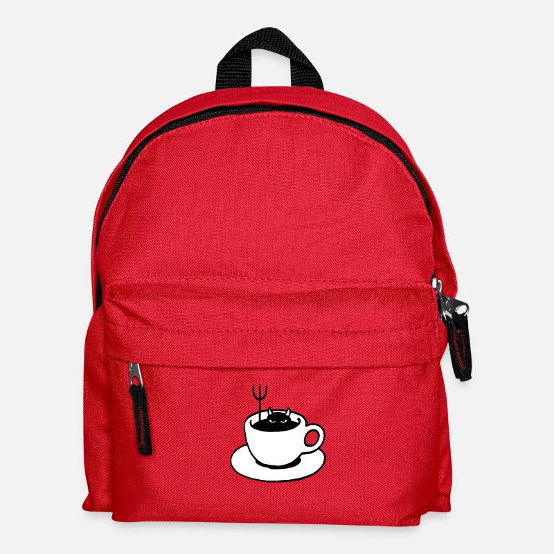Kaffeeteufel - Kinder Rucksack - Rot