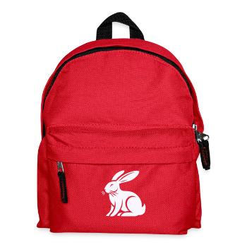 hase kaninchen - Kinder Rucksack - Rot - Vorne