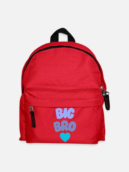 Big Bro Love Geschwister - Kinder Rucksack - Rot