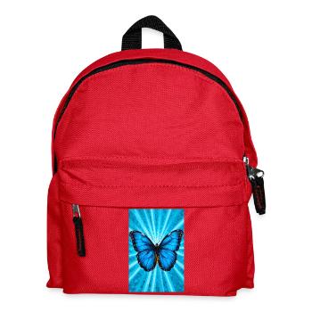 Schmetterling - Kinder Rucksack - Rot - Vorne