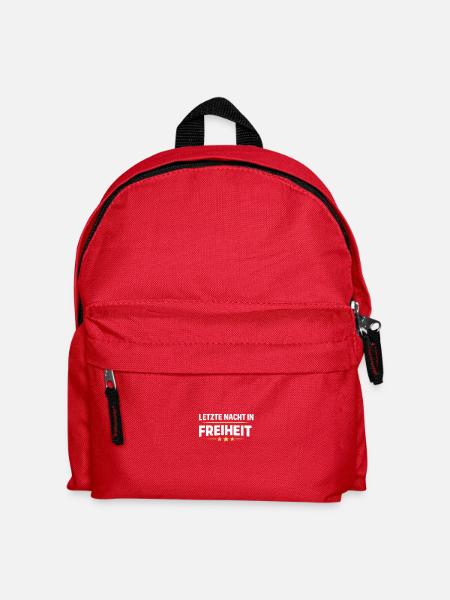 Letzte Nacht in Freiheit JGA - Kinder Rucksack - Rot