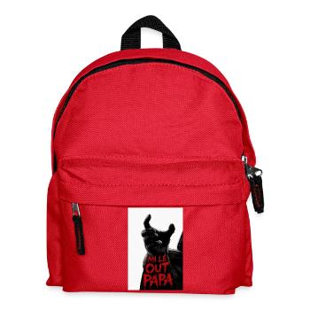 Mi lé out dad 974 - Kinder Rucksack - Rot - Vorne