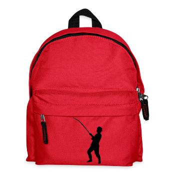 fishing men - Kinder Rucksack - Rot - Vorne