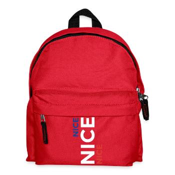 Nice wie Nizza T-Shirt Reiseandenken - Kinder Rucksack - Rot - Vorne