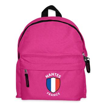 Conception du bouclier de Nantes, France - Sac à dos Enfant - fuchsia - Devant