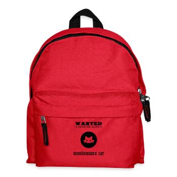 WANTED - Schrödinger's Cat - Kinder Rucksack - Rot - Vorne