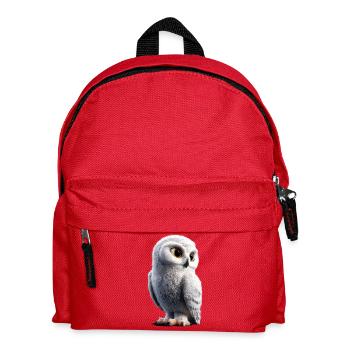 Snowy Owl White Owl Owl Owl Owl Snow Owl - Kids' Backpack - red - Front
