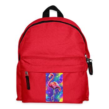 Flamingo - Kinder Rucksack - Rot - Vorne