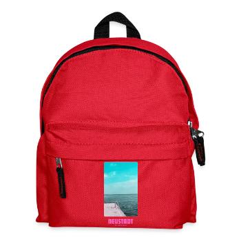 Neustadt in Holstein _ Ostsee  - Kinder Rucksack - Rot - Vorne