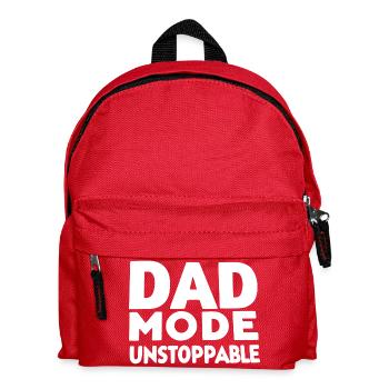 Papa-Modus Unaufhaltsam - Kinder Rucksack - Rot - Vorne