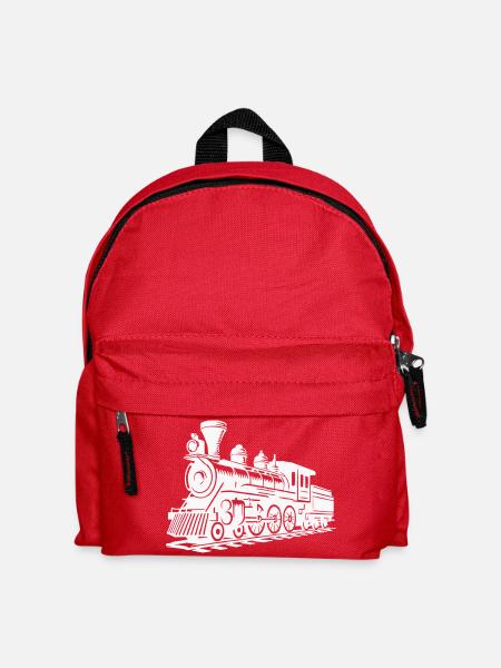 lokomotive zug - Kinder Rucksack - Rot