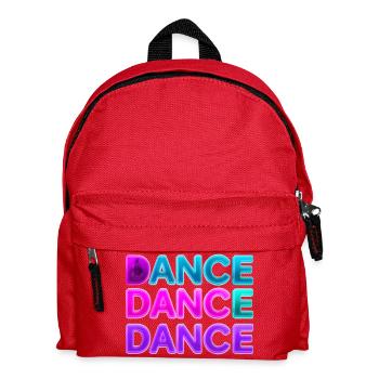 DANCE DANCE DANCE – Neon 80s with speakers - Kids' Backpack - red - Front