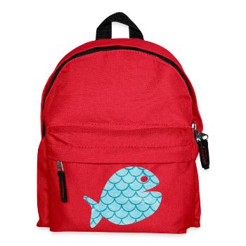 Écailles de Poisson Motif Mer Maritime Océan Hambourg - Sac à dos Enfant - rouge - Devant