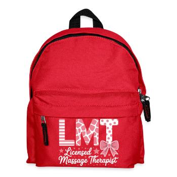 Masseurin Sprüche Massage Lustige Masseur Geschenk - Kinder Rucksack - Rot - Vorne