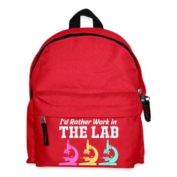 Laboratory Biology Chemistry Microscope Laboratory - Kids' Backpack - red - Front