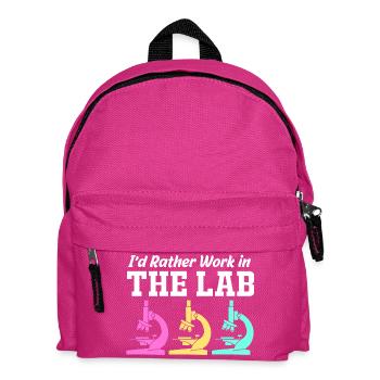 Laboratory Biologie Chemie Mikroskop Labor - Kinder Rucksack - Fuchsia - Vorne