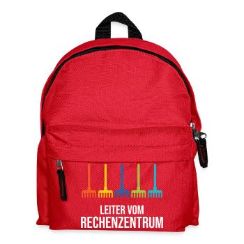 Leiter vom Rechenzentrum Gärtner Gärtnerin Garten - Kinder Rucksack - Rot - Vorne
