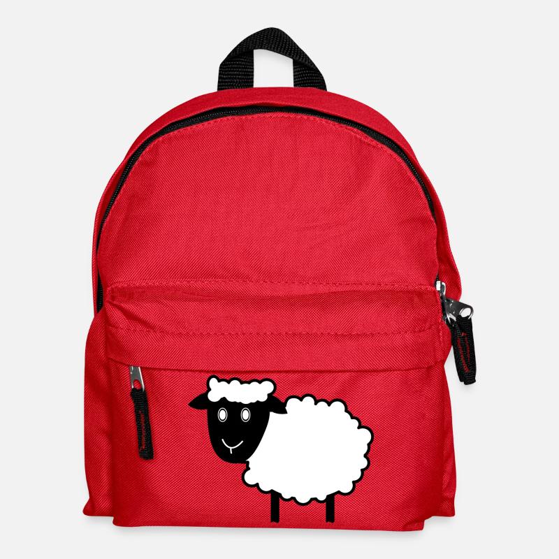 Schaf - Kinder Rucksack - Rot