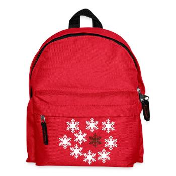 Tartan Snowflake Centerpiece - Kids' Backpack - red - Front