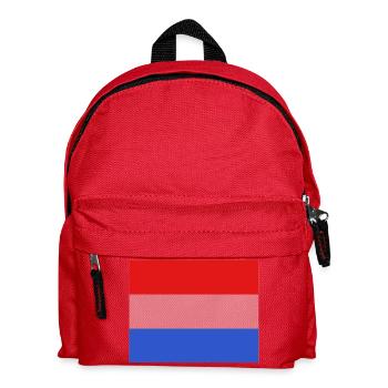 Luxemburger Flagge - Kinder Rucksack - Rot - Vorne