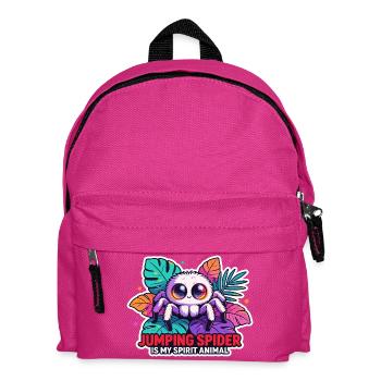Jumping Spider ist mein Geist-Tier süß - Kinder Rucksack - Fuchsia - Vorne