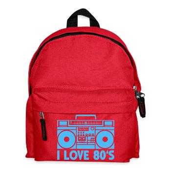 80s Boombox Statement - Kids' Backpack - red - Front