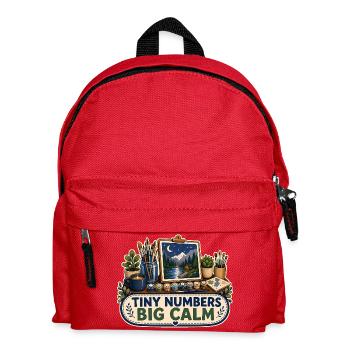 PETITS NOMBRES GRAND CALME - Sac à dos Enfant - rouge - Devant
