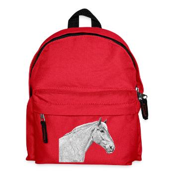 Horsehead cheval dressage cheval race de cheval - Sac à dos Enfant - rouge - Devant
