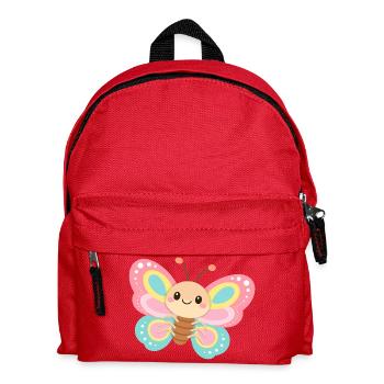 Pastel Butterfly - Kids' Backpack - red - Front