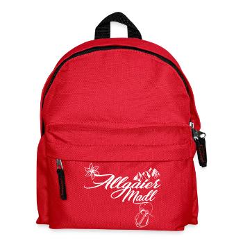 Allgäuer Madl trachten t shirt geschenk - Kinder Rucksack - Rot - Vorne